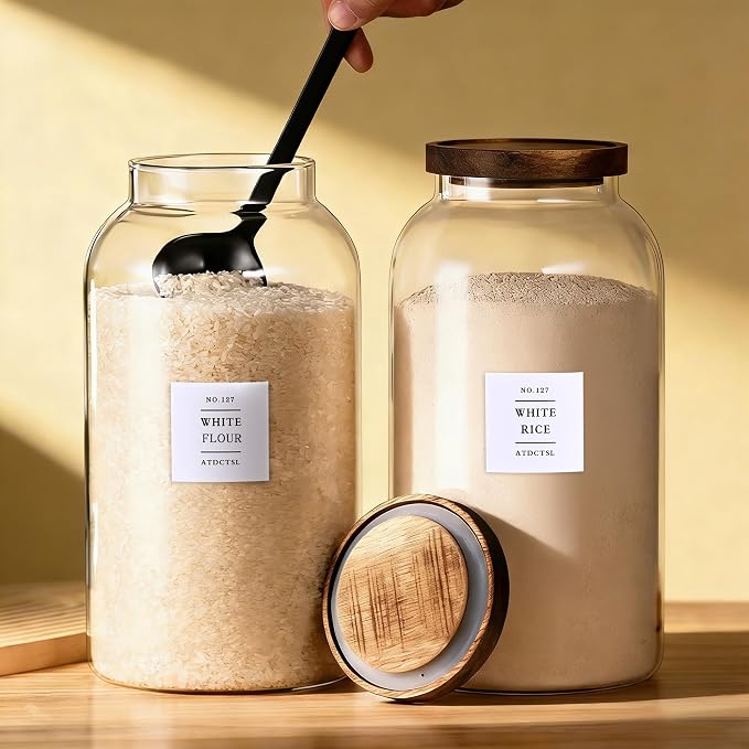 Large Glass Jar with Lid, （1Gallon/4000ML） Airtight Storage Container - Image 8