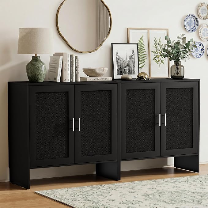DHZ 63” Buffet Cabinet Set of 2, Accent Cabinet by Unknown