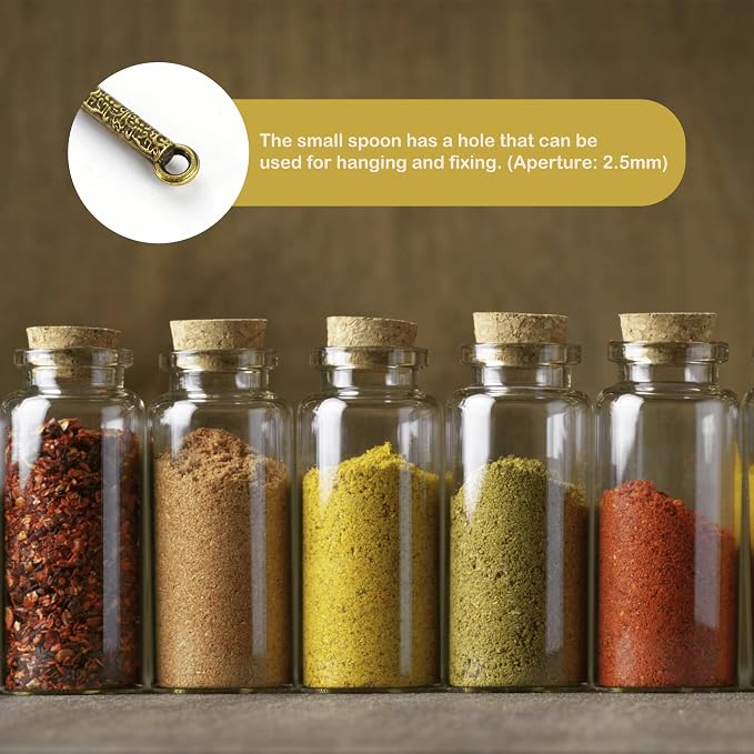 4 Pack Tiny Small Mini Spoons 4.3 Inches Metal Medicine Shovel Spices Powder - Image 5