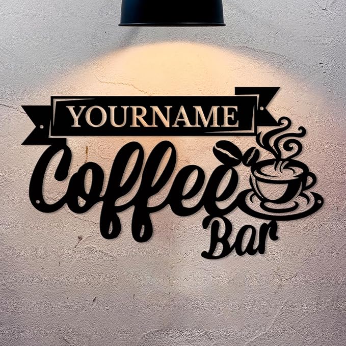 Custom Metal Coffee Bar Signs - Image 5