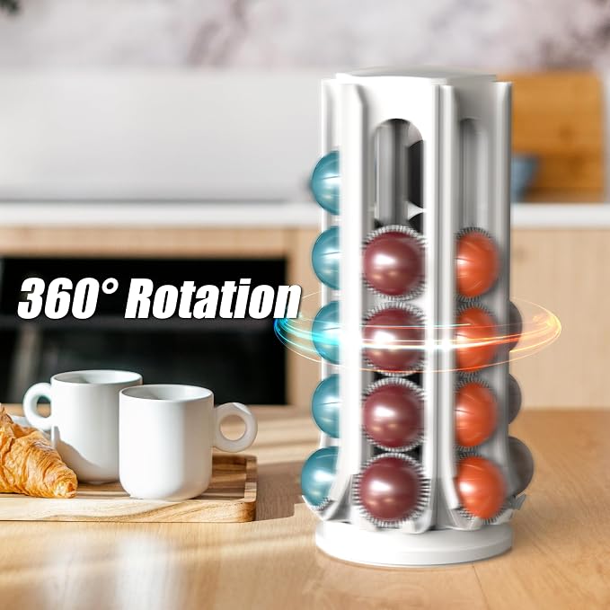 Deco Brothers VertuoLine Pod Holder, 360° Turntable Rotating Pod Carousel - Image 3