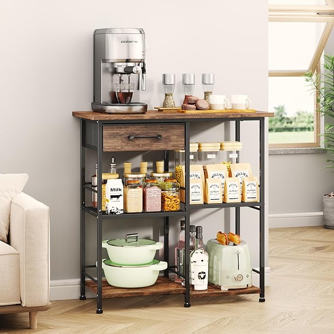 SWTYMIKI Bakers Rack with Storage by SwtyMiki-TidyHomeSweetLife