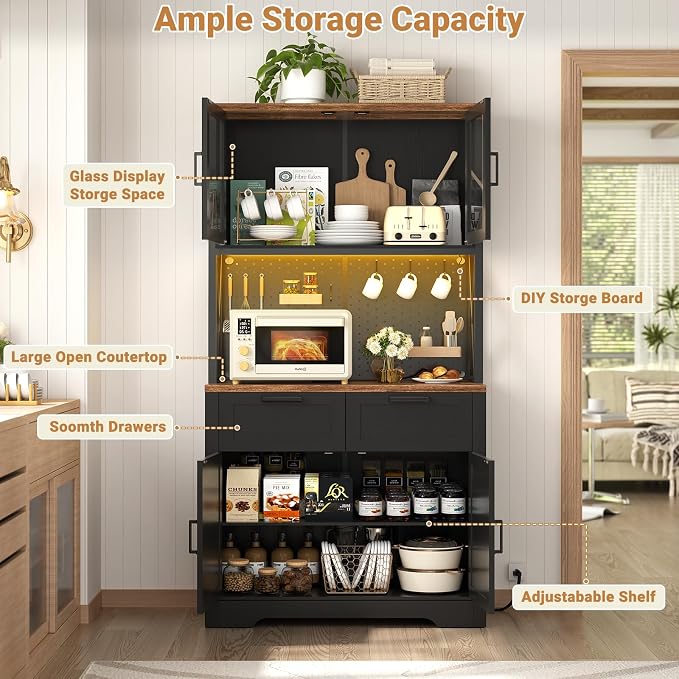 Unikito 71" Pantry Cabinet - Image 7