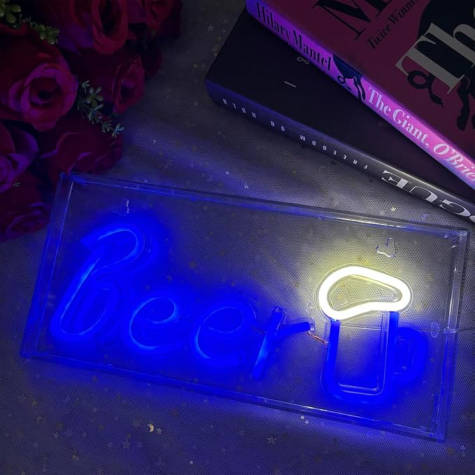 Bar Neon Sign, LED Neon Beer Signs, 3D Standable Beer Neon Bar Light - Image 7