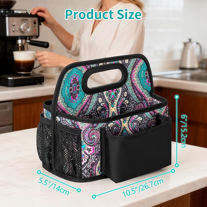 HODRANT Portable Coffee Station Organizer, Outdoor Small Coffee Bar Caddy - Image 6