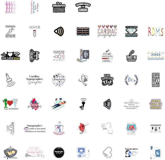 100Pcs Sonography Stickers, Ultrasound Stickers - Image 3