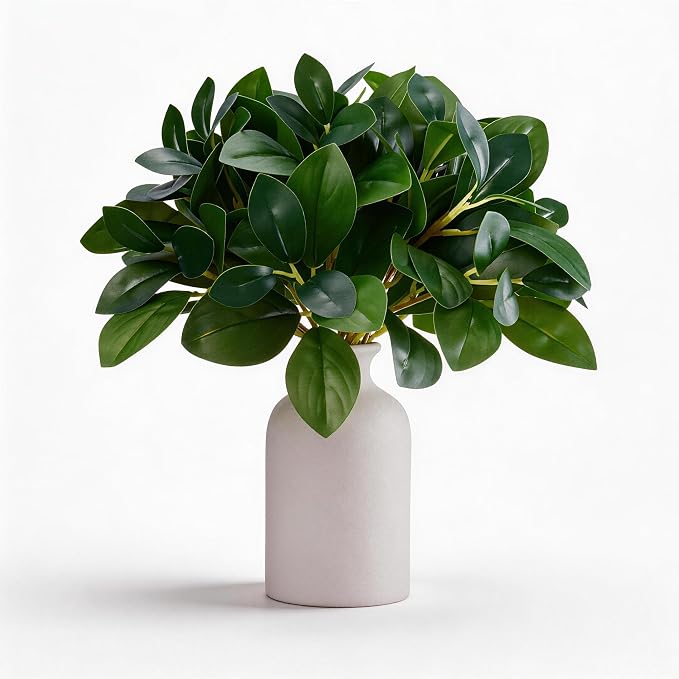12 Inch Artificial Plant Indoor, Small Fake Plants Eucalyptus Stems by Unknown