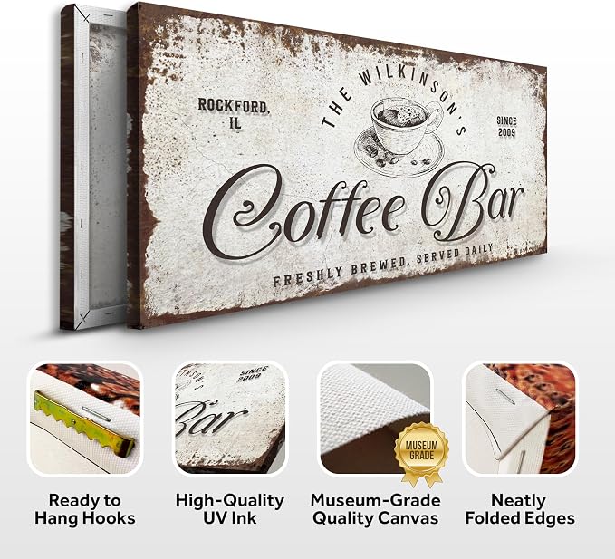 Tailored Canvases Custom Coffee Bar Sign - Image 2