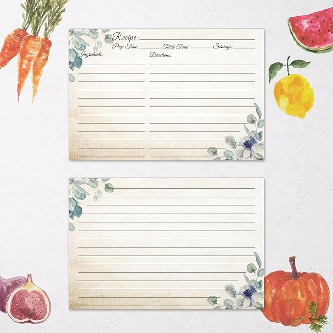 Recipe Cards 4x6, Premium Double-Sided Recipe Cards - Image 4