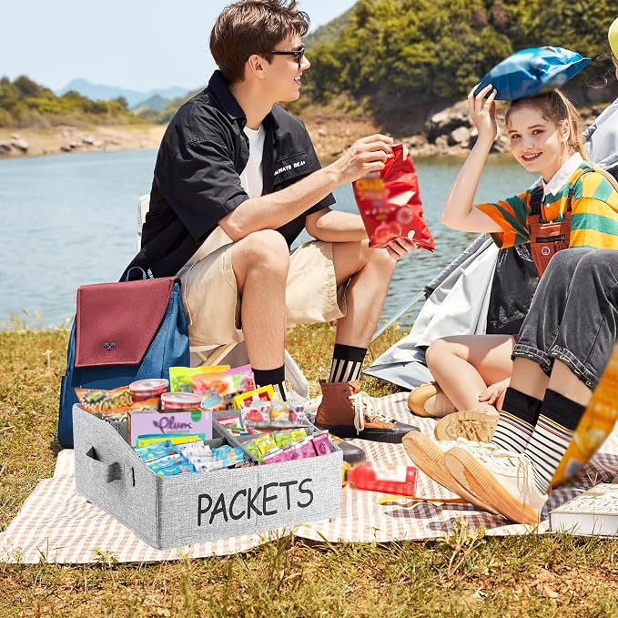 8 Compartment Fabric Snack Organizer - Image 7