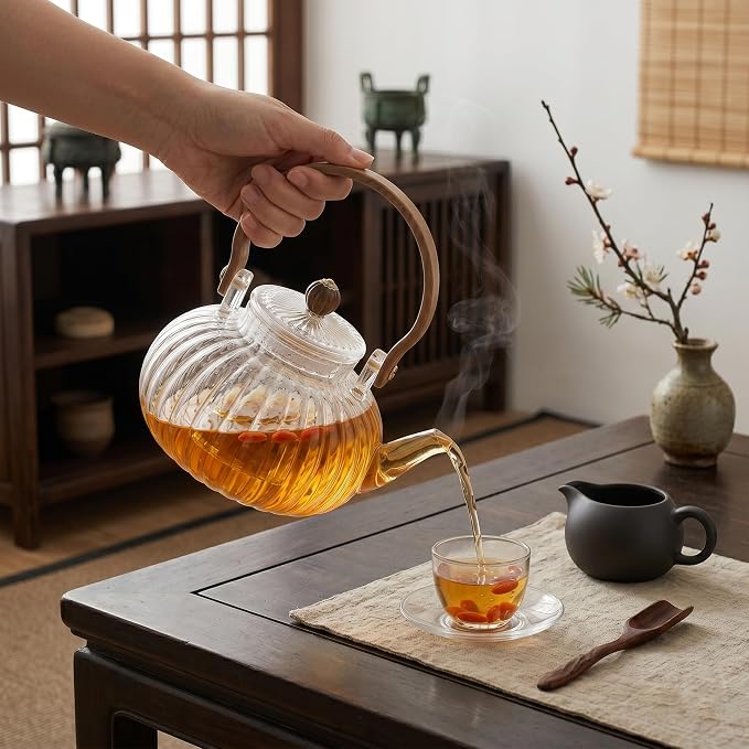 Borosilicate Glass Teapot Stovetop Safe 30 oz/900 ml - Image 7