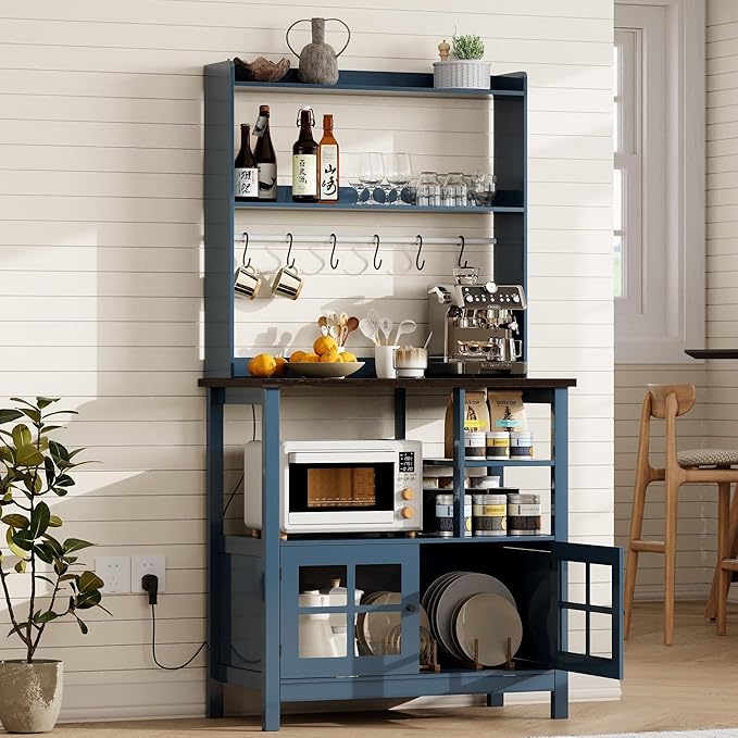 ChooChoo Farmhouse Coffee Bar Cabinet - Image 3