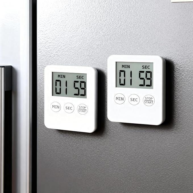 Attom Tech 2 PCS Ultra Slim Digital Kitchen Timer by Attom+Tech+Home