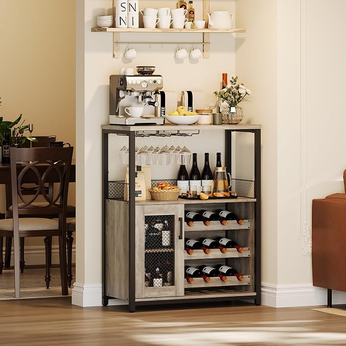 IDEALHOUSE Wine Bar Rack Cabinet - Image 8