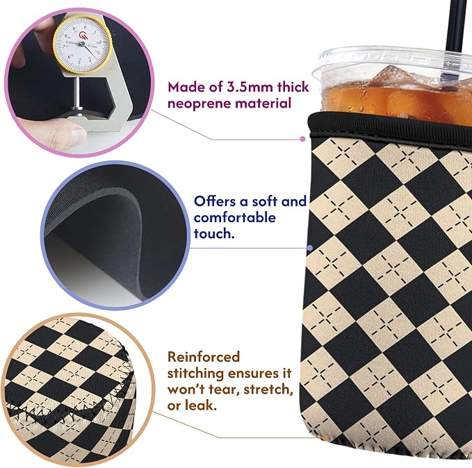 Reusable Insulated Neoprene Iced Coffee Sleeve - Image 2