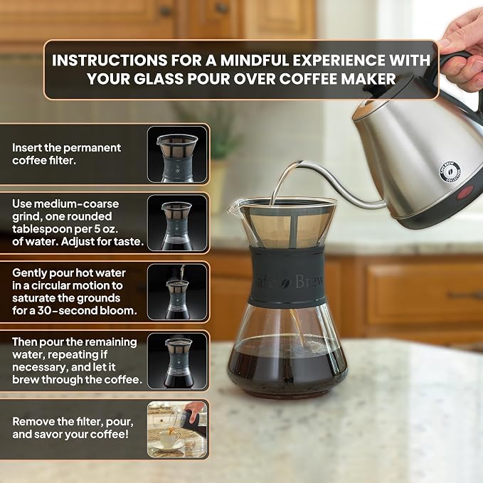 CAFE BREW COLLECTION Pour Over Coffee Maker - Image 6