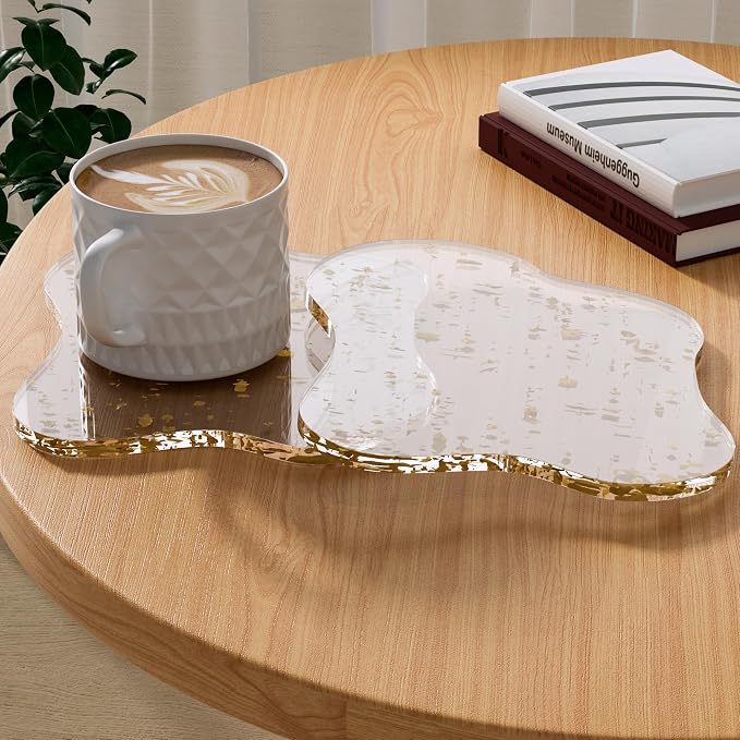 Acrylic 2Pcs/Set Coaster Decorative Plates by Leadiy