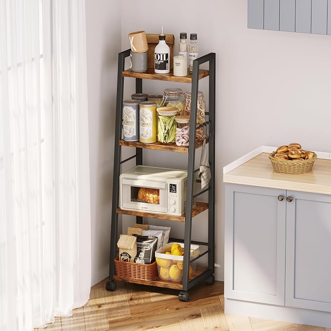 Homeiju 4 Tier Kitchen Storage Cart - Image 5