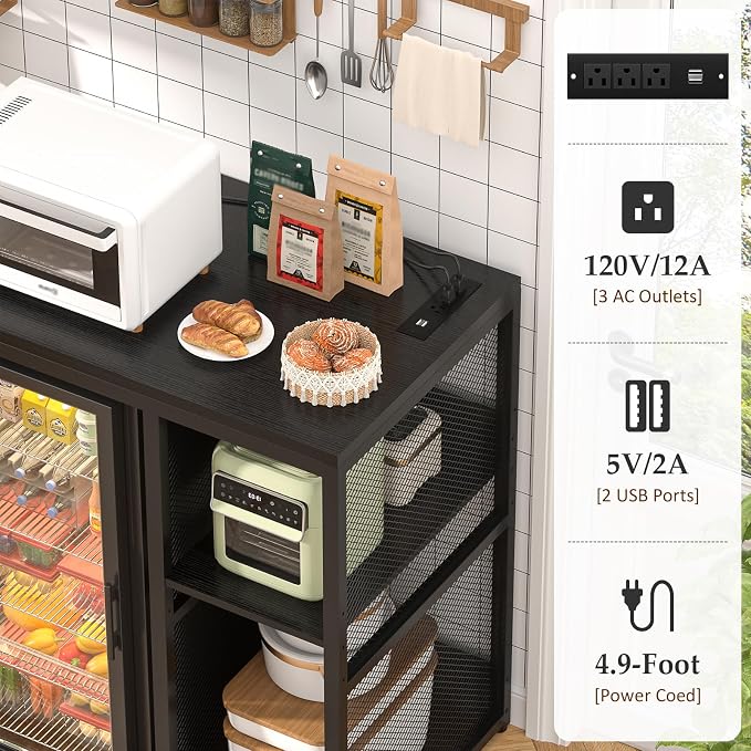 Homieasy Mini Fridge Cabinet - Image 4
