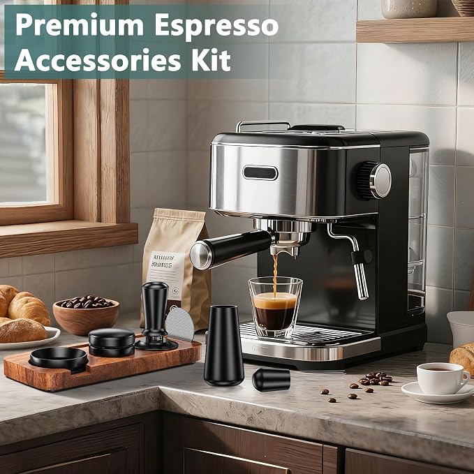 7 Pack Espresso Accessories Kit, 54mm Espresso Tool Kit | Espresso Tamping - Image 7