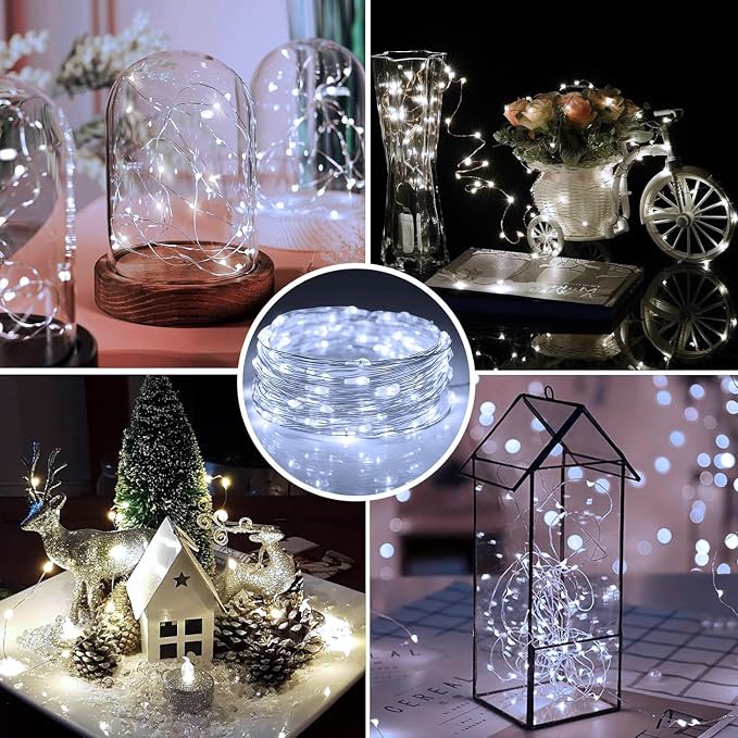 6 Pack Fairy Lights Battery Operated 7ft 20 LED Mini String Lights Twinkle - Image 3
