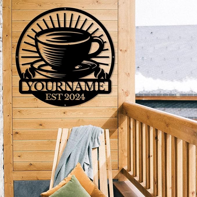Custom Metal Coffee Bar Signs - Image 3