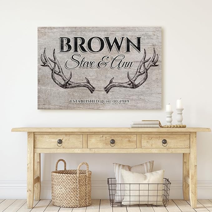 IPIC - Custom Farmhouse Family Sign, Personalized Rustic Sign - Image 2