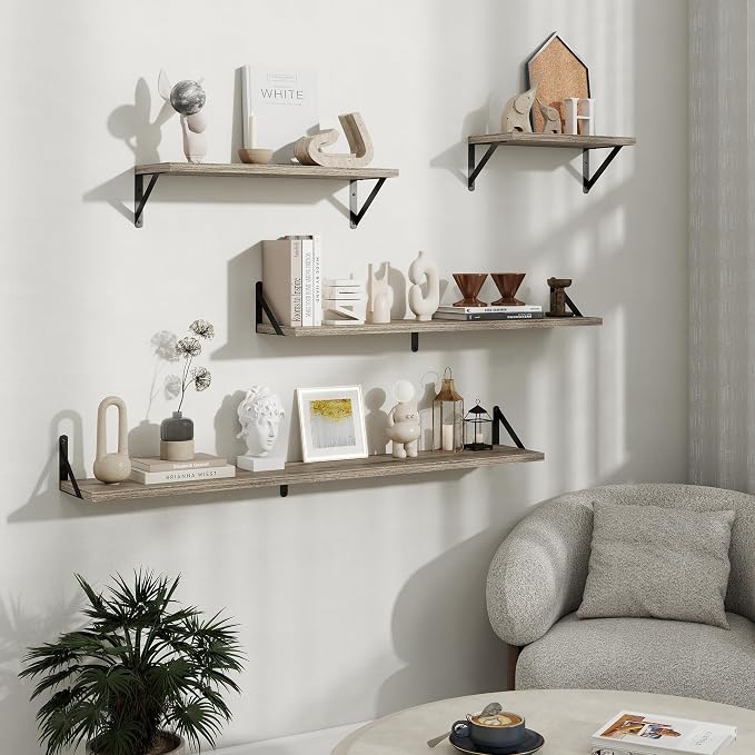 Floating Shelves 8 Inch Deep, 48W x 8D Wall Shelf Set of 2, 70 lbs Heavy Duty - Image 9
