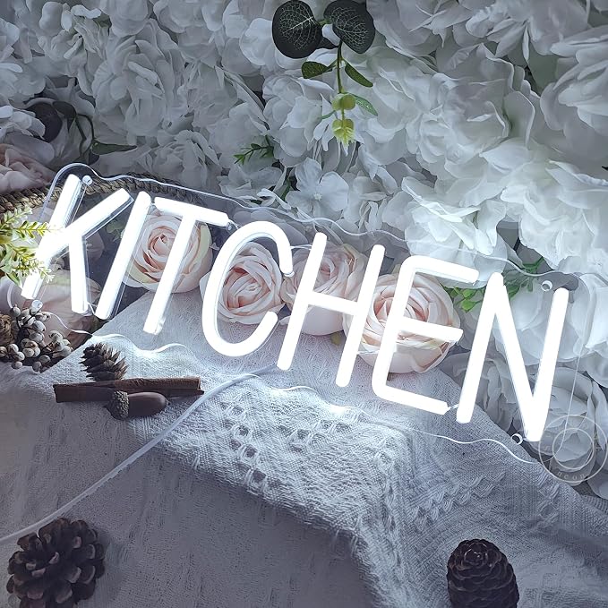SYLHOME Kitchen Led Neon Light Sign Home Restaurant Wall Sign Decor - Image 7
