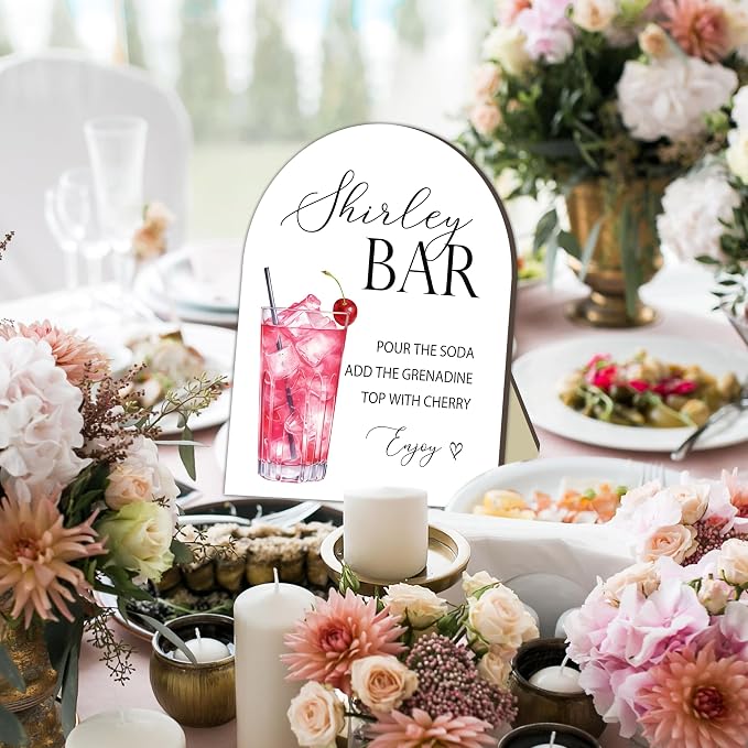 Shirley Bar Sign, Baby Shower Welcome Sign, Shirley Baby Shower Table Decor Sign - Image 4