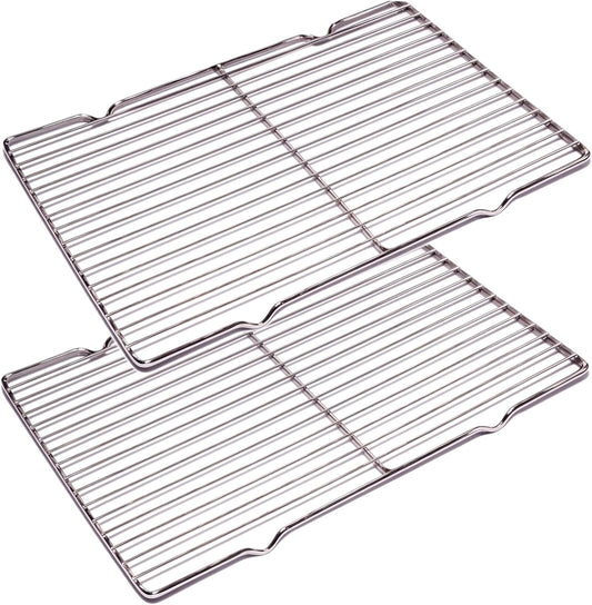 2Pcs Stainless Steel Cooling Racks, Cooling Racks for Cooking and Baking, Cookie Cooling Rack, Oven Cooling Racks for Cooking