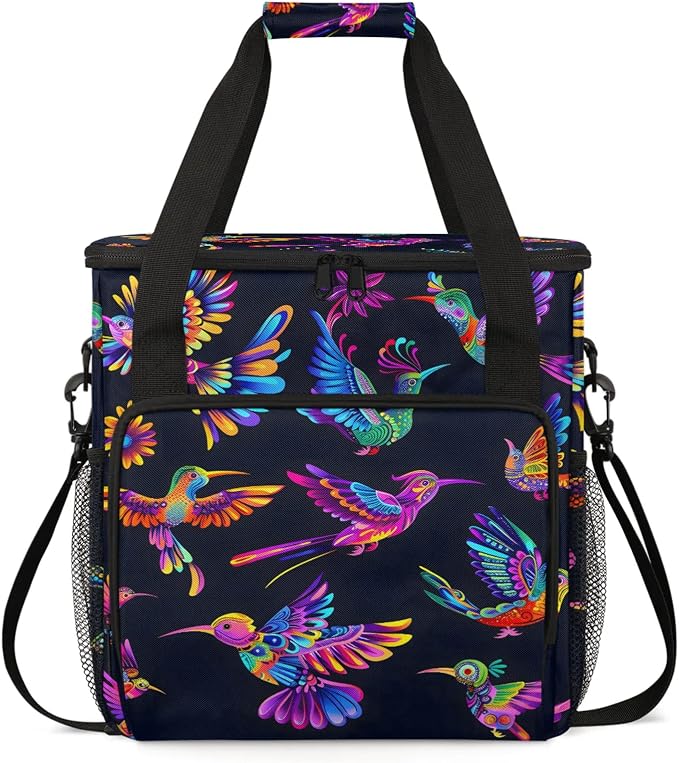 Hummingbird Mexican Theme Coffee Maker Carring Bag, Large Insulated Storage by Home