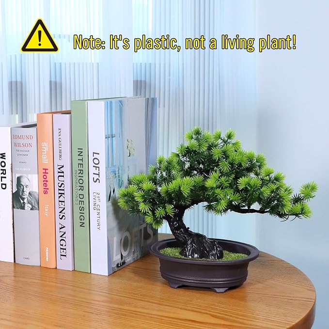 Small Fake Plants Desk Decor Artificial Bonsai - Image 10