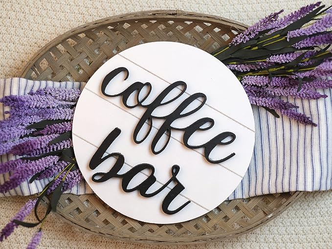 Lavender Inspired 3D Coffee Cutout Word - Image 2