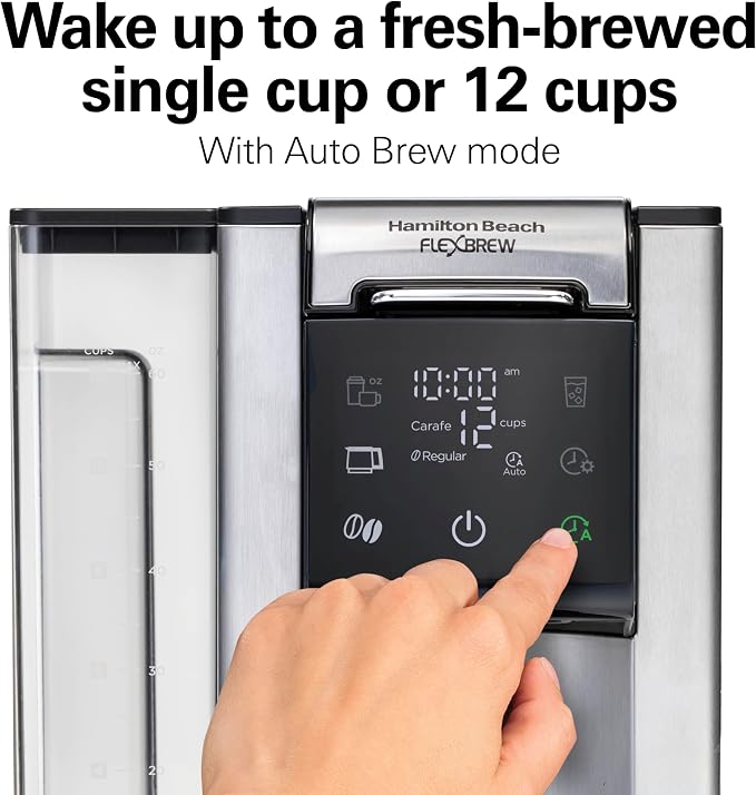 Hamilton Beach FlexBrew Advanced 5-in-1 Thermal Programmable 12 Cup Drip and - Image 6