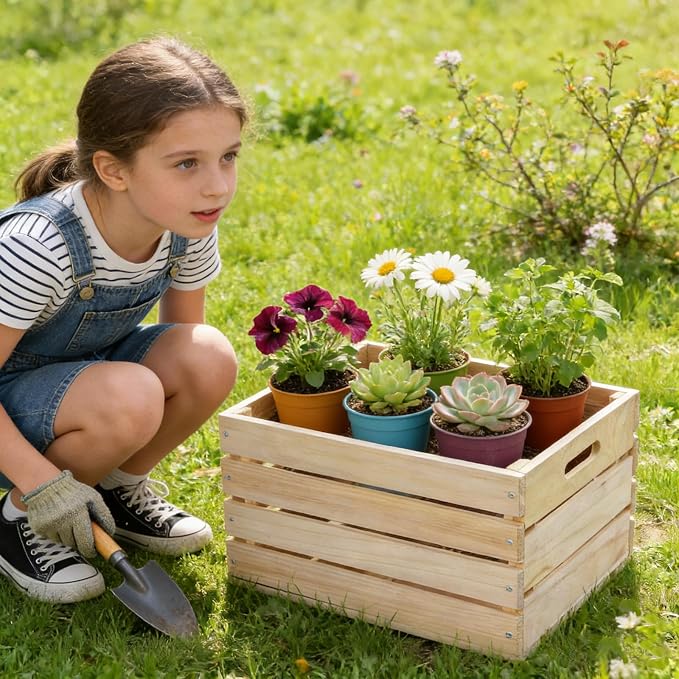 3 PCS Extra Large Wood Crates Box - Image 6