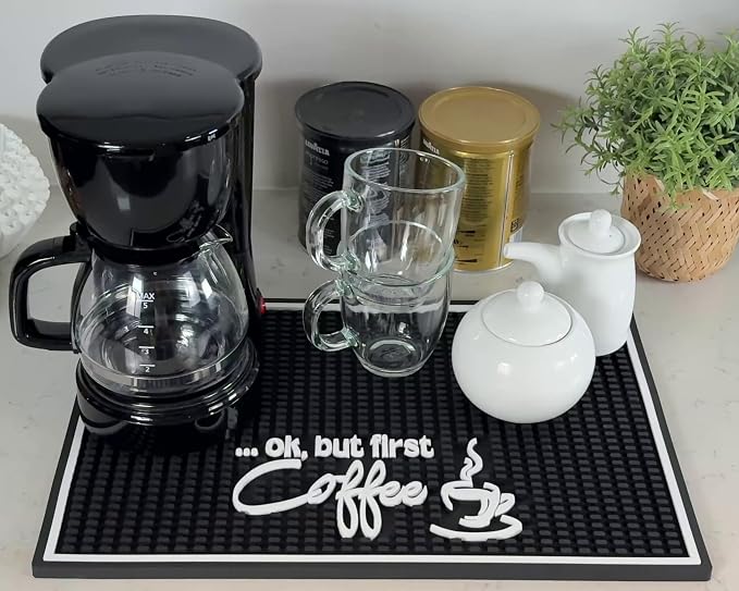 Ok But First Coffee Silicone Bar Mat by CALUVAR