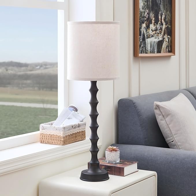 EUO 30.5" Rustic Buffet Table Lamps - Image 5