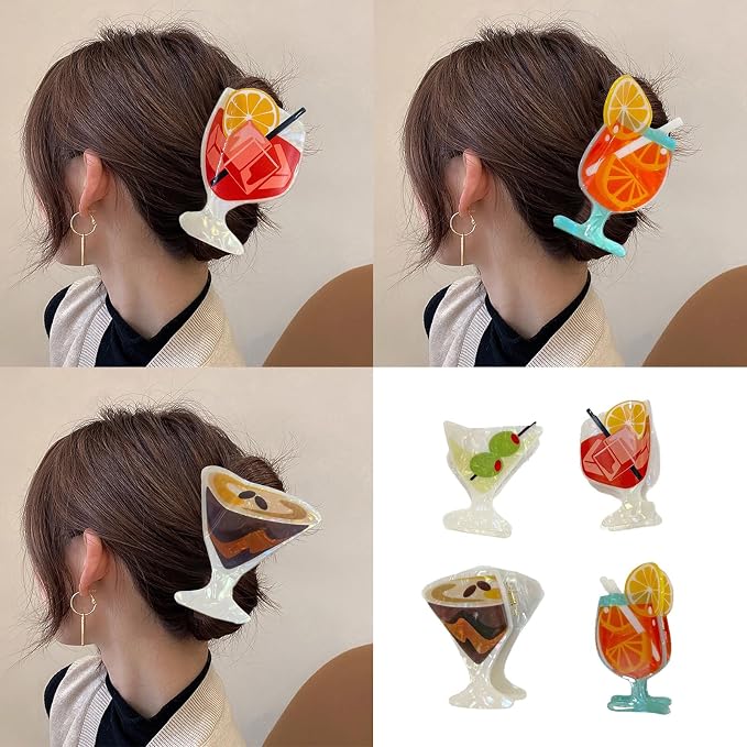 Creative Drink Garnish Clip Hair Accessories Multipurpose Hair Tool - Image 2