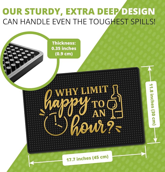 Why Limit Happy Hour Bar Mat - Image 6