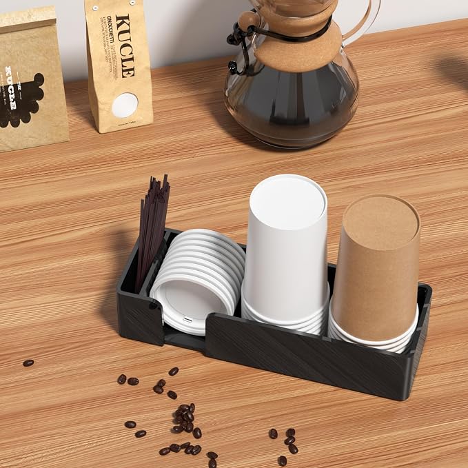 Coffee Bar Accessories and Organizer, Disposable Cup Holder - Image 2