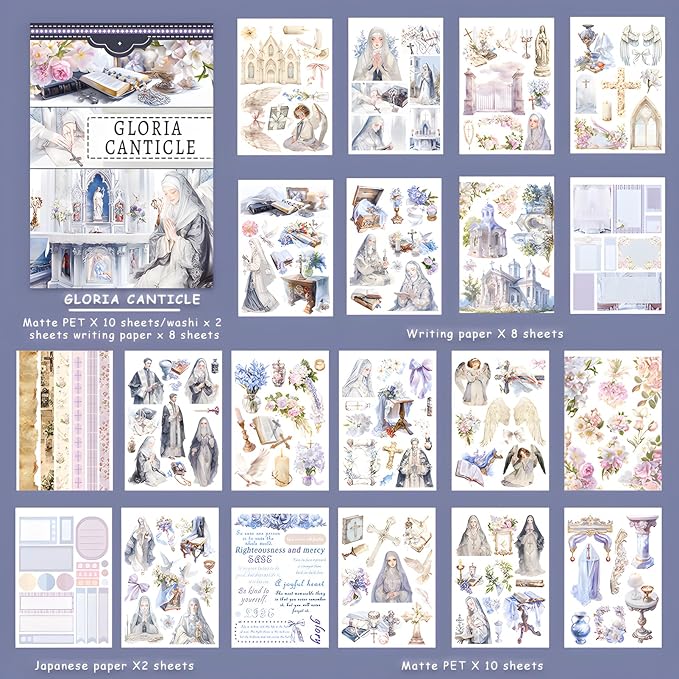 Snycler Gloria Canticle Theme Sticker Scrapbooking Supplies - Image 6
