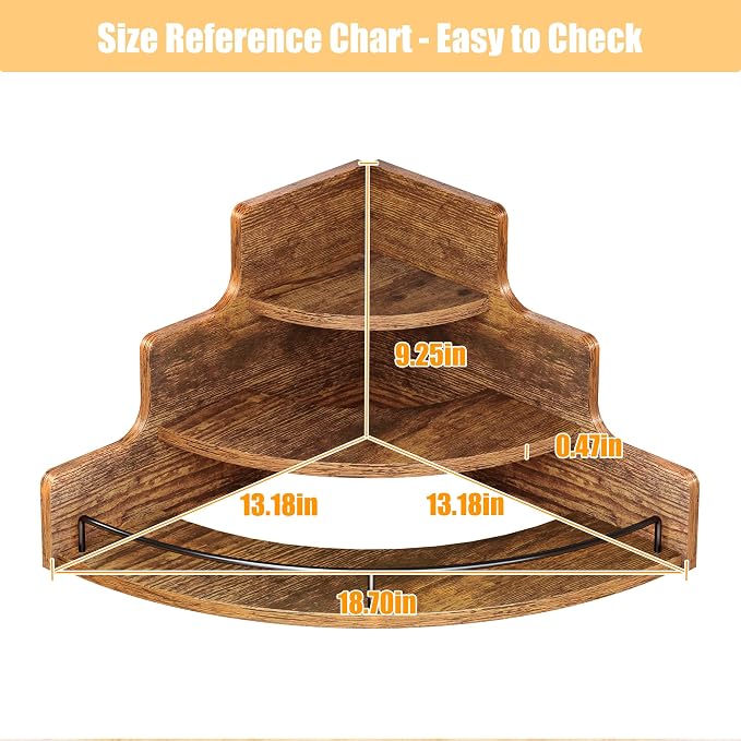 KLM Liquor Bottle Display Corner Shelf, Coffee Syrup Rack Organizer, 3 Step - Image 6