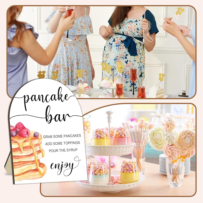 Pancake Bar Sign, Brunch Pancake Bar Recipe Sign - Image 7
