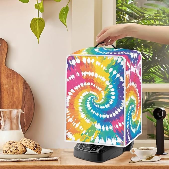 Colorful Gradient Coffee Machine Cover Dust Coffee Maker Cover Kitchen - Image 4