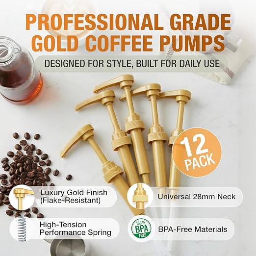 PERMINKS Premium Coffee Syrup Pump Dispenser, Fits 750ml Torani, Skinny & - Image 3