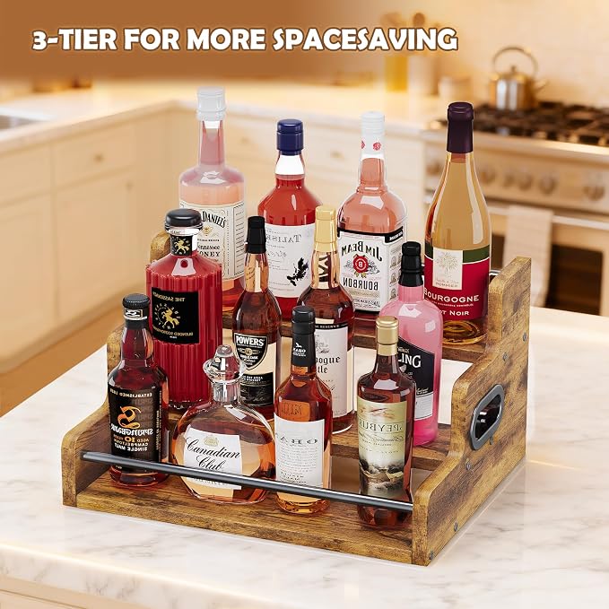Liquor Bottle Display Shelf, Wine Bottle Display Rack - Image 4