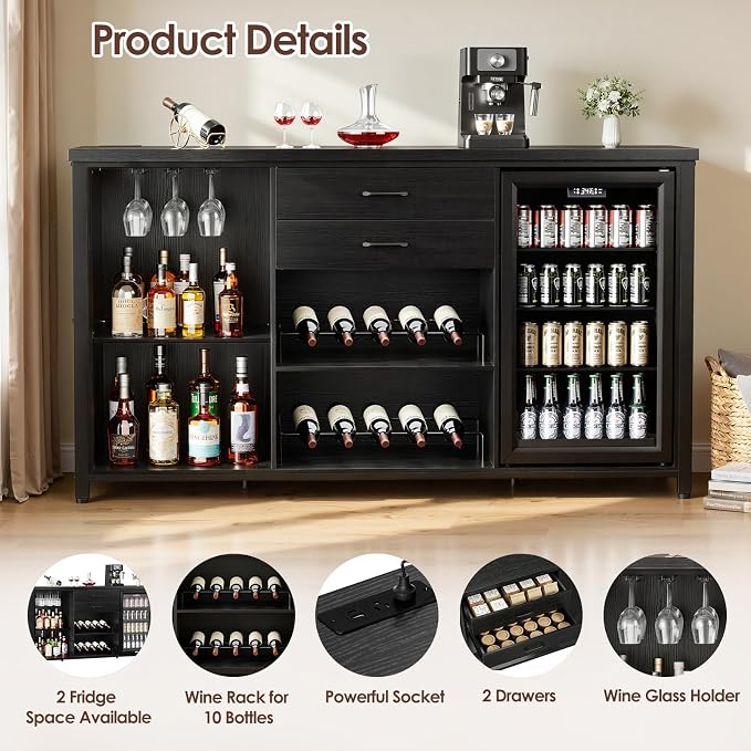 Leteuke Large Coffee Bar Cabinet - Image 4
