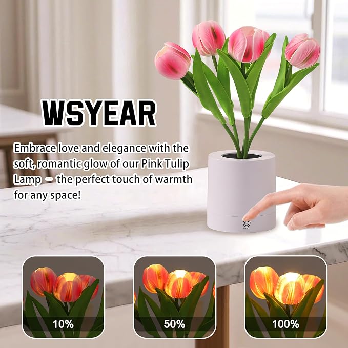 WSYEAR Tulip Lamp Gifts for Mom from Daughter, Christmas Birthday Gifts for - Image 2