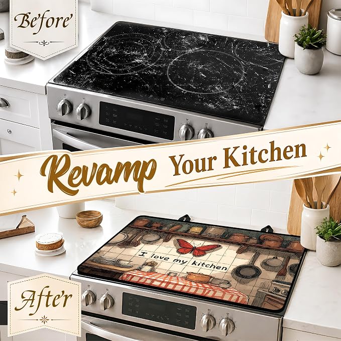 Multi-Design Stove Top Cover for Glass/Electric Stoves, 3-in-1 Counter - Image 4